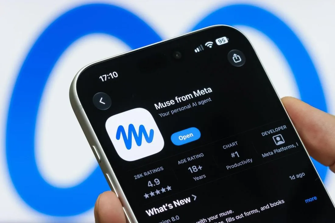 Muse az App Store-ban, 4,9-es értékelés, #1 Productivity