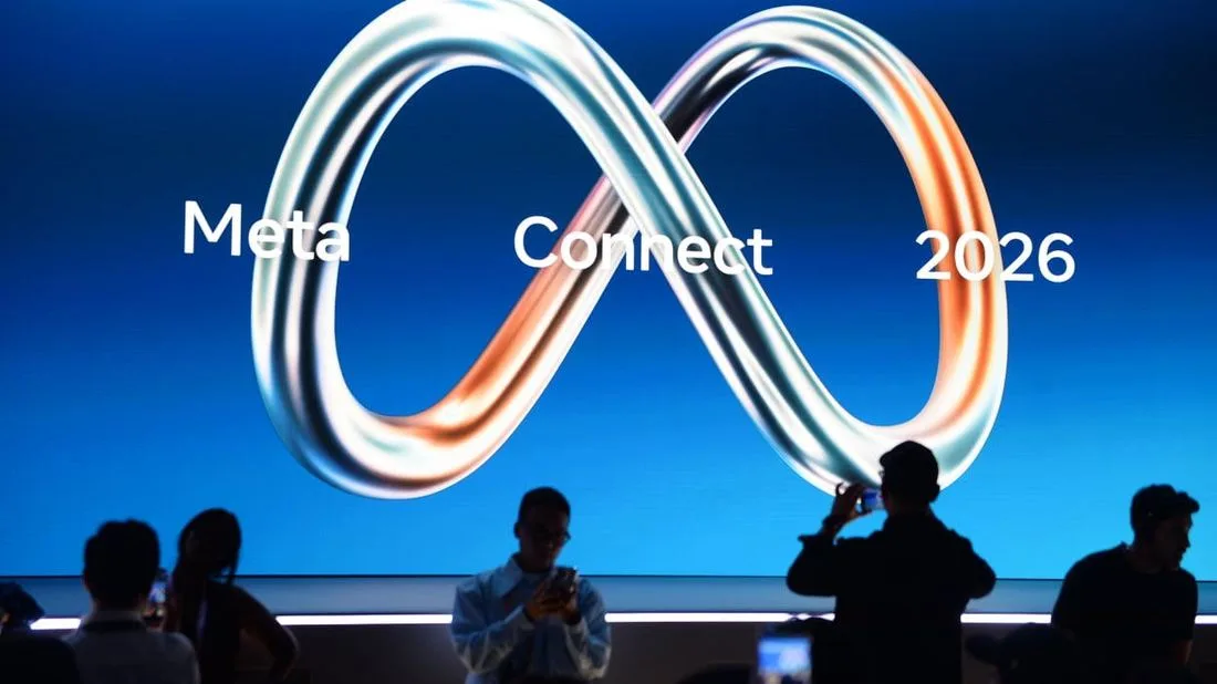Meta Connect 2026 színpad, infinity logó